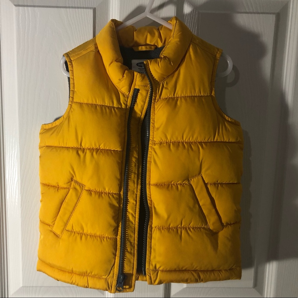 Old Navy yellow puffy vest